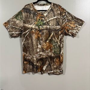 Realtree Brown and Green Camo Men's Tee